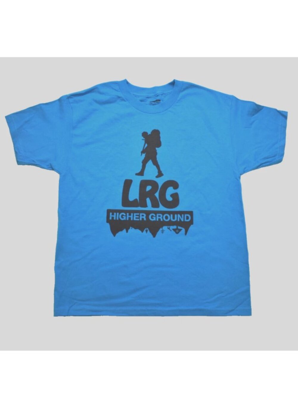 LRG Lifted Research Group Youth Boys Higher Ground Blue Shirt New XL